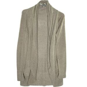 Barefoot Dreams M CozyChic Lite Circle Cardi Beige Tan Neutral Cozy Lounge